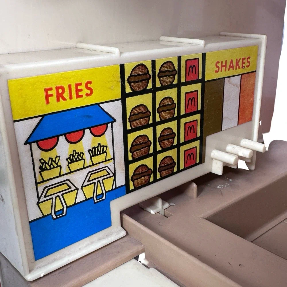 Vintage Playskool McDonalds‎ Restaurant Playset No 430 Red Brown 1970s Toy